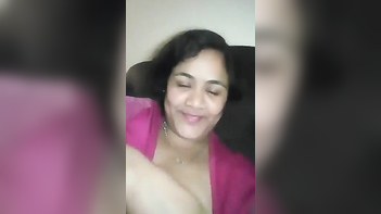 Desi Bhabi Flashing Her Massive Tits and Pussy