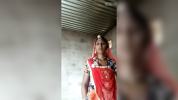 Rajasthani Bhabhi Flashing Tits and Pussy For BF Right In Front of Her Damn Son