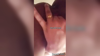 Feisty Chick Jiggles Tiny Ass While Finger Fucking Her Pussy Hard