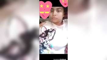 BD Chick Flashing Her Juicy Tits On Cam For Her Damn Lover