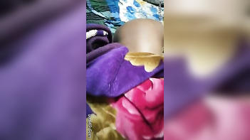 Indian Wife Caught Sleeping Naked, Husband Reveals Her Wet Pussy