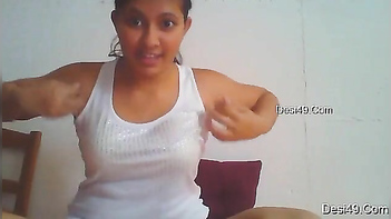 Desi Bitch Shows Off Her Fucked-Up Pussy and Teases by Covering Up.