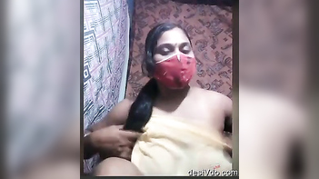 Kavita Bhabi Strips, Big Boobs and Ass Teasing Her Fucking Followers Wild