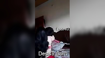 Indian Babe Kissing Lover, Slowly Pulling Off Her Pink Bra, Fucking Sexy As Hell