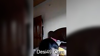 Indian Babe Kissing Lover, Slowly Pulling Off Her Pink Bra, Fucking Sexy As Hell