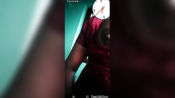 Aunty Reveals Juicy Big Brown Nipples In Raw XXX Action