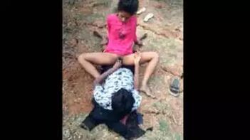 Rural Slut Gets Fucked Outside, Wild Outdoor Action with a Filthy Village Whore