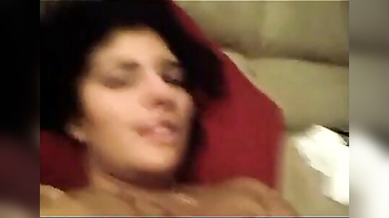 Recently Married Bitch from Ludhiana Gets Her Pussy Eaten While Watching TV