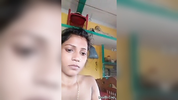 Filthy Indian Babe Teases Her Tiny XXX Tits and Trims Her Wet Pussy.