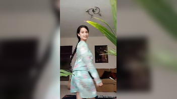 Herself Hard with Two Massive Dildos, Screaming and Cumming Loud.