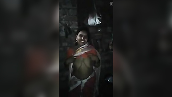Desi Housewife Catches Hell in Secret Village Sex Session