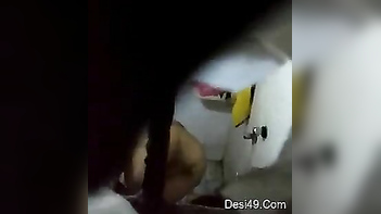 Busty Indian Chick Caught Naked on Hidden Camera by Pervy Peeping Tom.