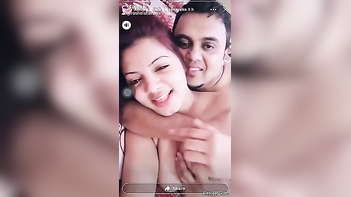 Boyfriend Clings to Desi Beauty as She Rambles About Porn, Hot as Hell