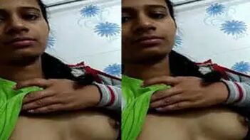 Indian Slut Flaunts Her Juicy Nipples and Hairy Pussy for Horny Online Pervert.