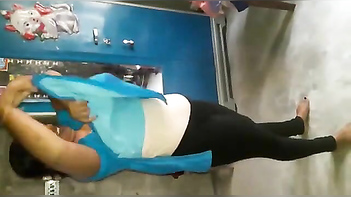 Desi Aunty with XXX Assets Caught on Camera by Her Fucking Hubby