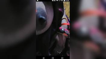 Desi Bhabi Flashing Tits and Nipples During Steamy Video Call With Husband