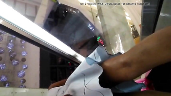 Desi GF GetsCaught Up Skirt In Fucking Mall, Pussy Showing, Damn Sexy Moves