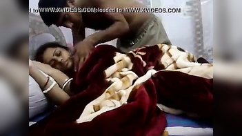 Newly Married Tamil Housewife Sucks Dick and Kisses Husband Like a Pro.