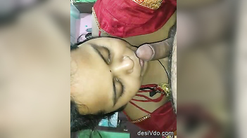Desi Bhabhi Sucks Cock Like A Pro, Making Her Husband Cum Hard As Hell