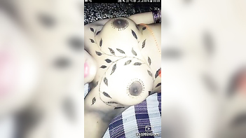 Desi Chick Snoring Naked While Boyfriend Sneaks Filming Her Inked Tits and Pussy