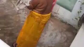 MILF Dries Off Outdoors, Getting Filmed by Some Indian Creep – Hot as Hell