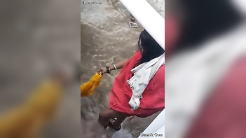 MILF Dries Off Outdoors, Getting Filmed by Some Indian Creep – Hot as Hell