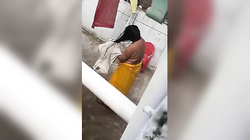 MILF Dries Off Outdoors, Getting Filmed by Some Indian Creep – Hot as Hell