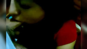 Indian Bhabhi Gags on Cock and Swallows Cum in Leaked MMS Blowjob Video.
