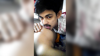 Desi GF Sucking Dick Like a Pro, Tits Everywhere, Wild Blowjob Session