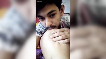 Desi GF Sucking Dick Like a Pro, Tits Everywhere, Wild Blowjob Session
