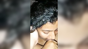 Filthy Tamil Couple Sucks and Fucks Hard, Wild BJ Action