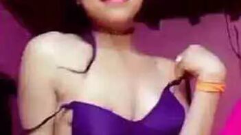 Indian Teen Catches Her Perky Tits on Camera in Wild Sex Tape