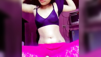 Indian Teen Catches Her Perky Tits on Camera in Wild Sex Tape