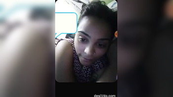 Steamy Desi hottie flashing huge tits and teasing like a fucking goddess