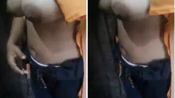 Desi Babe Brazenly Shows Off Her Massive XXX Tits On Camera