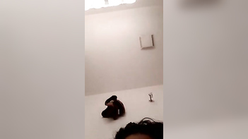 Indian Chick in Red XXX Lingerie Masturbates Like a Fucking Pro at Home