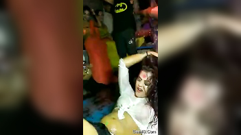 Desi Dancer Gets Soaked During Wild XXX Show In The Club