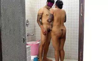 Desi Couple Gets Wild in Shower After Tattoo Session, Raw ActionCaught On Camera