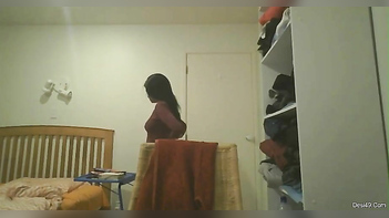 Desi Girl Strips Down, Catches Hidden Cam, Freaks The Fuck Out And Goes Ballistic