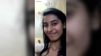 Desi College Chick Flashing Her Juicy Tits in a Steamy Selfie Session