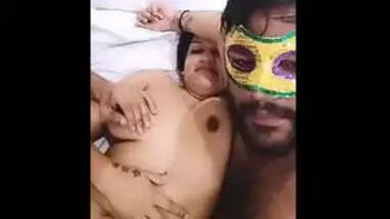 Insane Desi Threesome Action - Wild Couple Shreds Sheets in Hotel Room