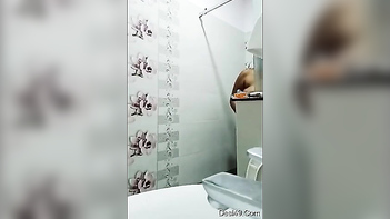 Pregnant Indian Aunty Drying Off and Getting Dressed Post Shower