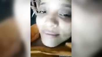 Desi Wife in Yellow Sari Shows Off Her Tits in Amateur Solo Sex Video