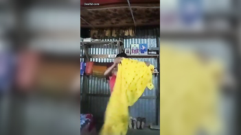 Desi Village Chick Flashing Her Huge Tits and Pussy