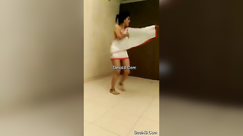 Indian Bitch Teases with Her Curvy Ass, Dancing Wild Without Showing Her Pussy