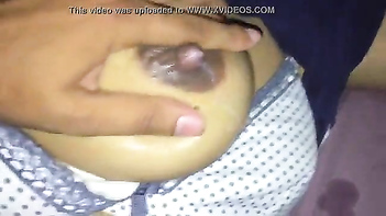 Indian Housewife Squirting Milk from Juicy Boobs, Lactating Like a Fucking Pro