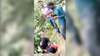 Amazing Indian Tamil Bitch in Wild Outdoor Group Sex Adventure