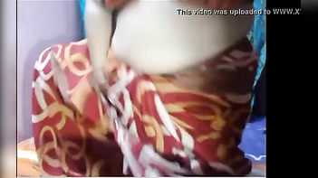 Tamil Aunty Teasing with Big Boobs and Sexy Moans 219