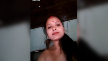 Desi Village Babe Shows Off Her Juicy Tits in a Selfie Video
