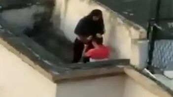 Desi Lovers Caught Getting Wild On Terrace By Sneaky Peeping Tom Cam